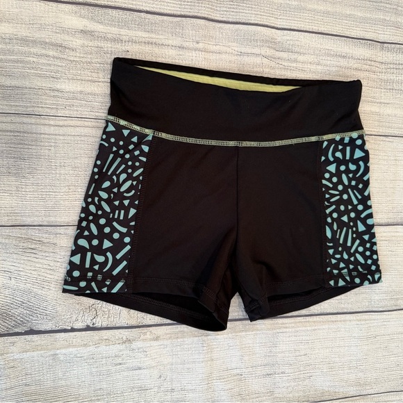 Justice Black and Blue Athletic Shorts with Elastic Waistband/size 12 - Picture 3 of 7